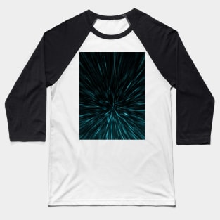 Cool Blue and black Hypergalaxy Abstract Baseball T-Shirt